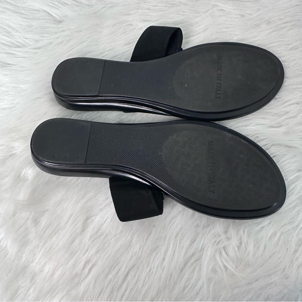 Italian Shoemakers Black Sandals with Bow Embellishment - Picture 4 of 6